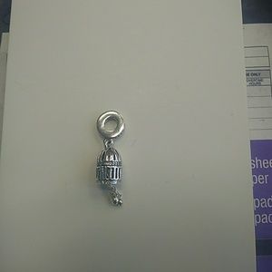 Pandora 925 silver birdcage dangling charm